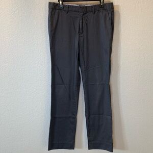 Gap Tailored Straight Fit Striped Grey Khakis
